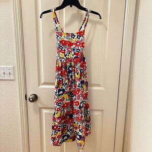 Hanna Andersson Flower Frenzy Muslin Twirl Dress Girls Size 150 US 12